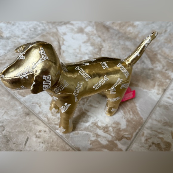 PINK Victoria's Secret Other - Pink by Victoria’s Secret Gold Plush Dog